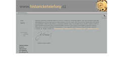 Desktop Screenshot of historicketelefony.cz