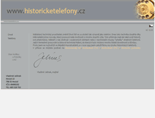 Tablet Screenshot of historicketelefony.cz